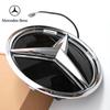 C200 E300 2026 Gorący Chrom Srebrny Błyszczący Czarny Gwiazda Przednia Osłona Chłodnicy Dekoracyjna Odznaka Emblemat w Stylu OE Chrom Srebrny Dla Mercedes Benz
