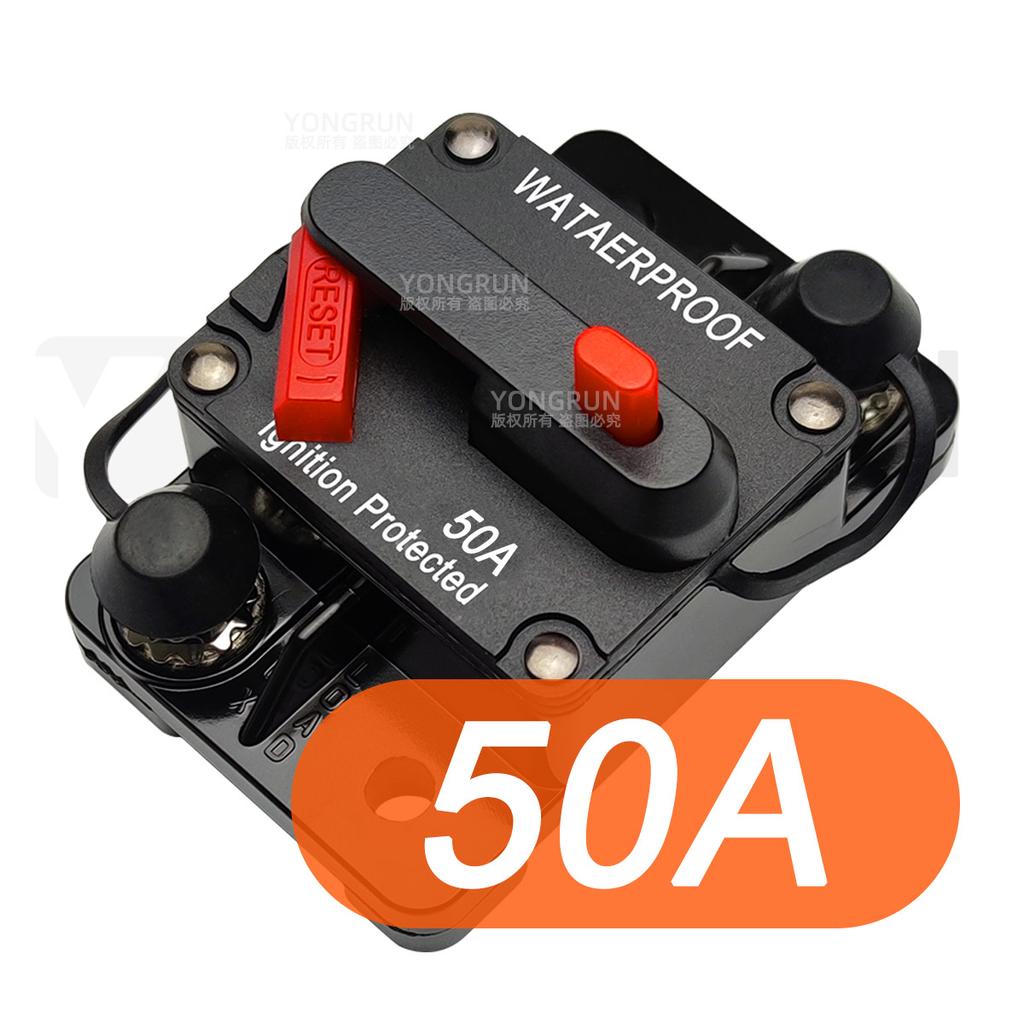 Car Audio System 20A To 300A Reset Waterproof Marine Circuit Breaker Reset Protection Fuse 12V-48V DC 40A 60A Fuses4