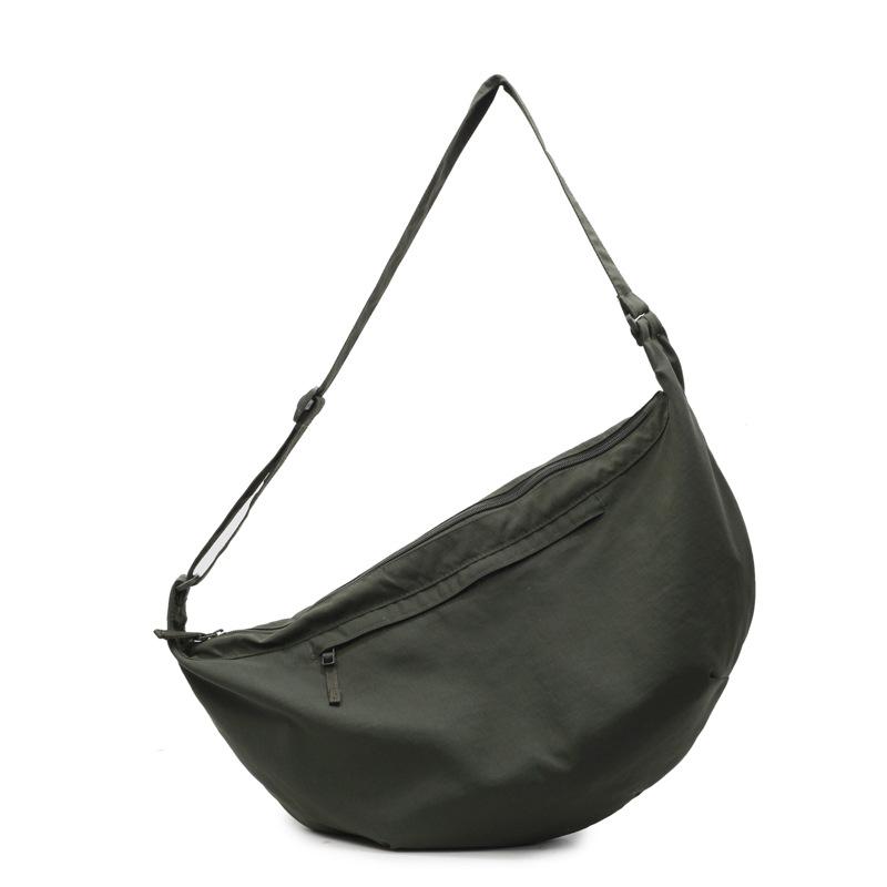 

Ленивая сумка-мессенджер женская большой вместимости простая повседневная наплечная сумка уличная модная нагрудная сумка one size fits all зелёный