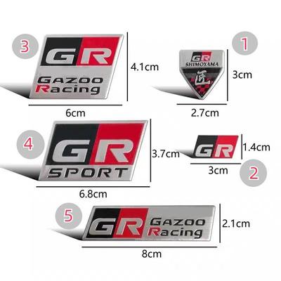 Pegatina para coche con letras de carreras GR SPORT GAZOO