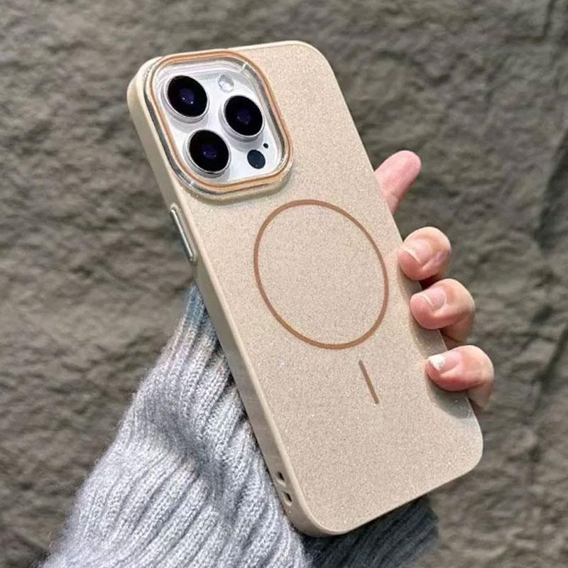 Luxury Bling Glitter Magsafe Wireless Charge Case For iPhone 16 15 14 13 12 11 Pro Max Plus Magnetic Shockproof Bumper Cover