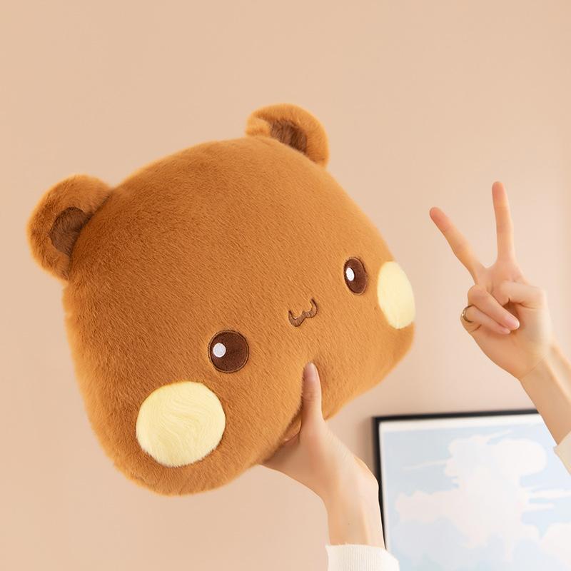 Bubu Dudu Plush Pillow Yier Panda Bear Dolls Lovely Cartoon Stuffed Soft Plushies Car Cushion Sofa Pillows Home Decoration