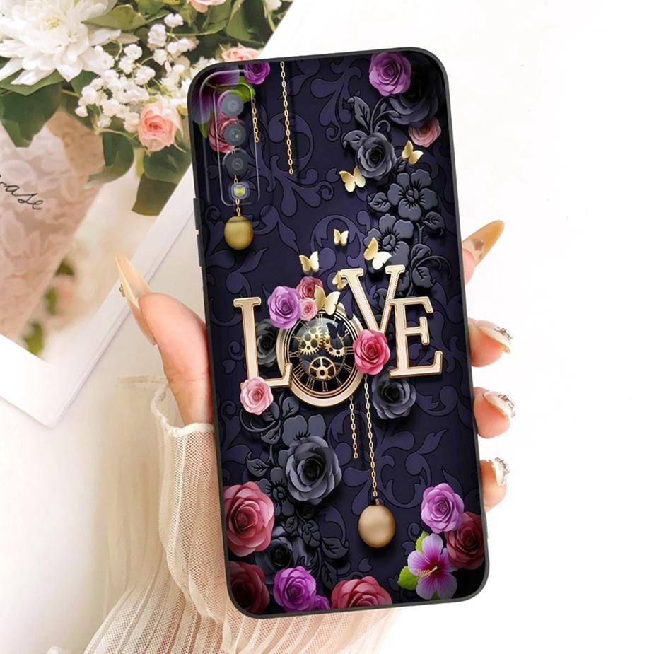 Handyhülle mit niedlichem Katzen- und Entenmotiv für Samsung Galaxy A7 2018 (SM-A750F) und Samsung A9 2018 (SM-A920F).