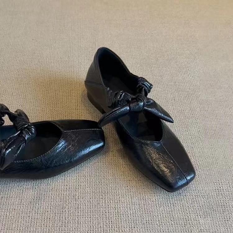 Fashion Mary Janes Ballet High Heels Shoes Women Square Toe Sandals 2025 Trend Loafers Summer Elegant Shallow Dress Zapatos De Mujer