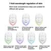 LED Light Therapy Face Mask 7 Colors Anti-Aging Acne Treatment Rechargeable