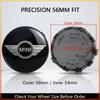 4Pcs 56MM Emblem Car Wheel Center Hub Cap Rim Cover Waterproof For MINI Cooper One S Clubman R50 R53 R56 R60 F55 F56 R57 R58 R59