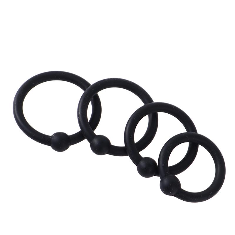 4Pcs Silicone Cock Ring Erection Ring Male Delay Ejaculation Penis Ring Sex Toy