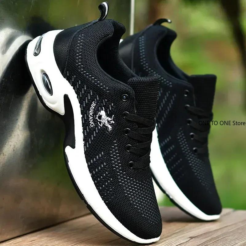 Herren Sneaker Mode Luftpolster Herren Laufschuhe Große Größe 38-47 Sneaker Atmungsaktiv Outdoor Sport Lederschuhe Rutschfest