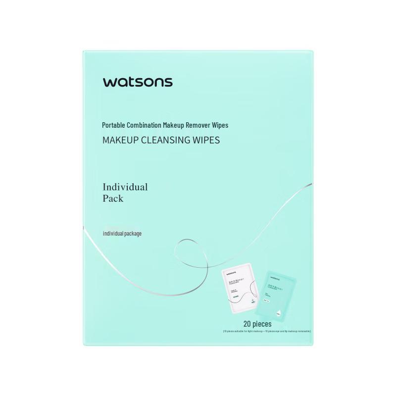 Watsons Portable Makeup Remover Wipes Combo Pack