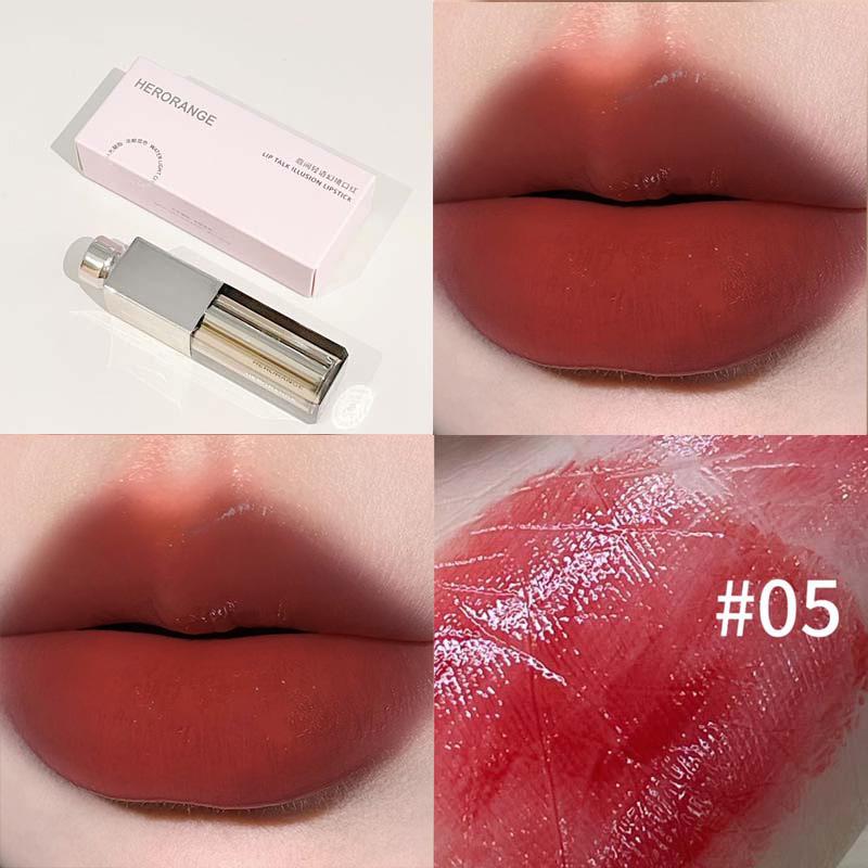 HERORANGE Whispers: Clear & Moisturizing Lipstick for Plump, Non-Stick Lips