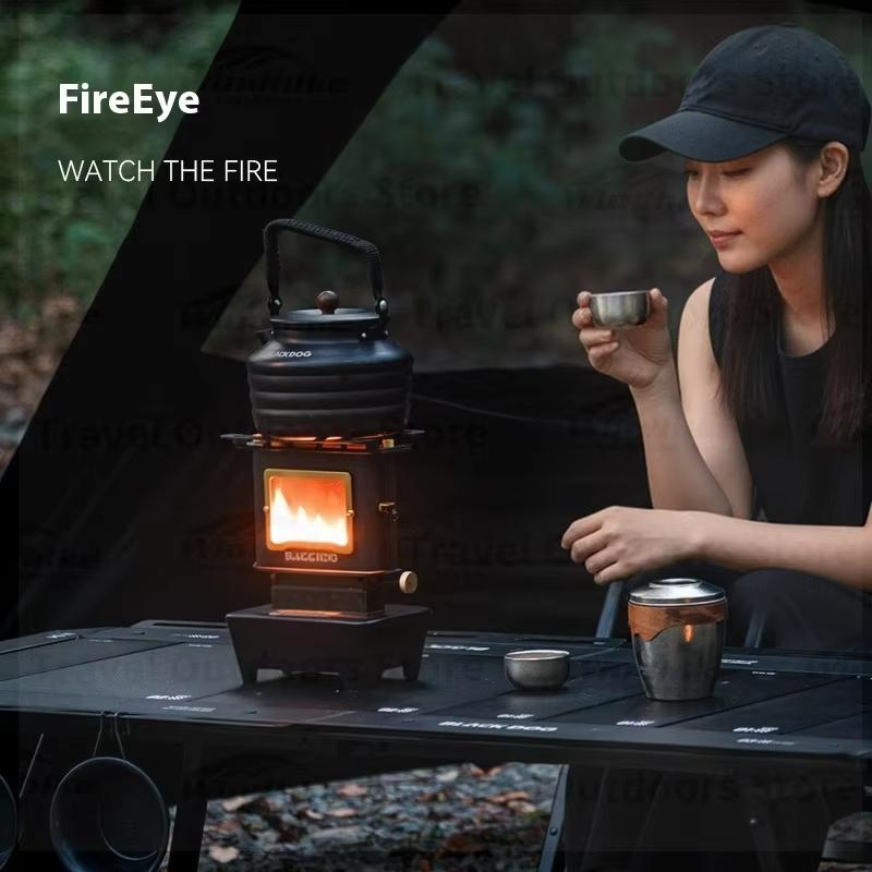 BLACKDOG Mini Retro Fire Viewing Stove Tabletop Display Stove Portable Outdoor Stove Tea Brewing Stove