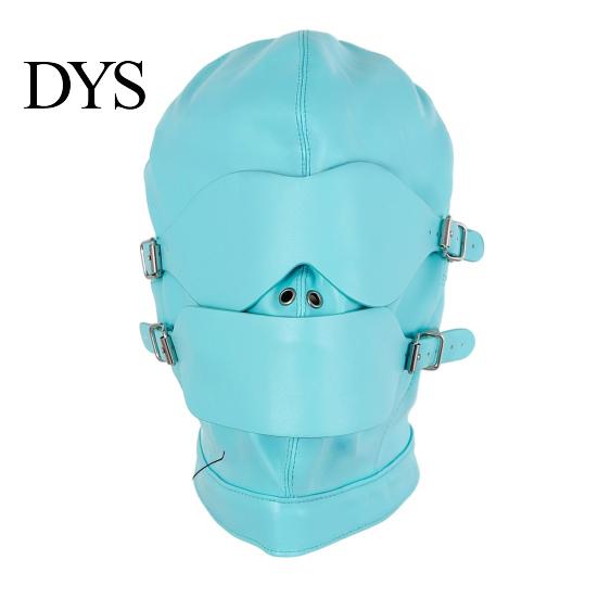Adjustable Face Mask Faux Leather Bondage Mask, Mouth Hood for Couples, Adult Interaction Gear Cosplay Headgear Role Play & Party Lightweight