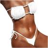 Sexy Womens Swimsuit Push-Up Padded Bra Striped Print Bathing Swimwear Jumpsuit