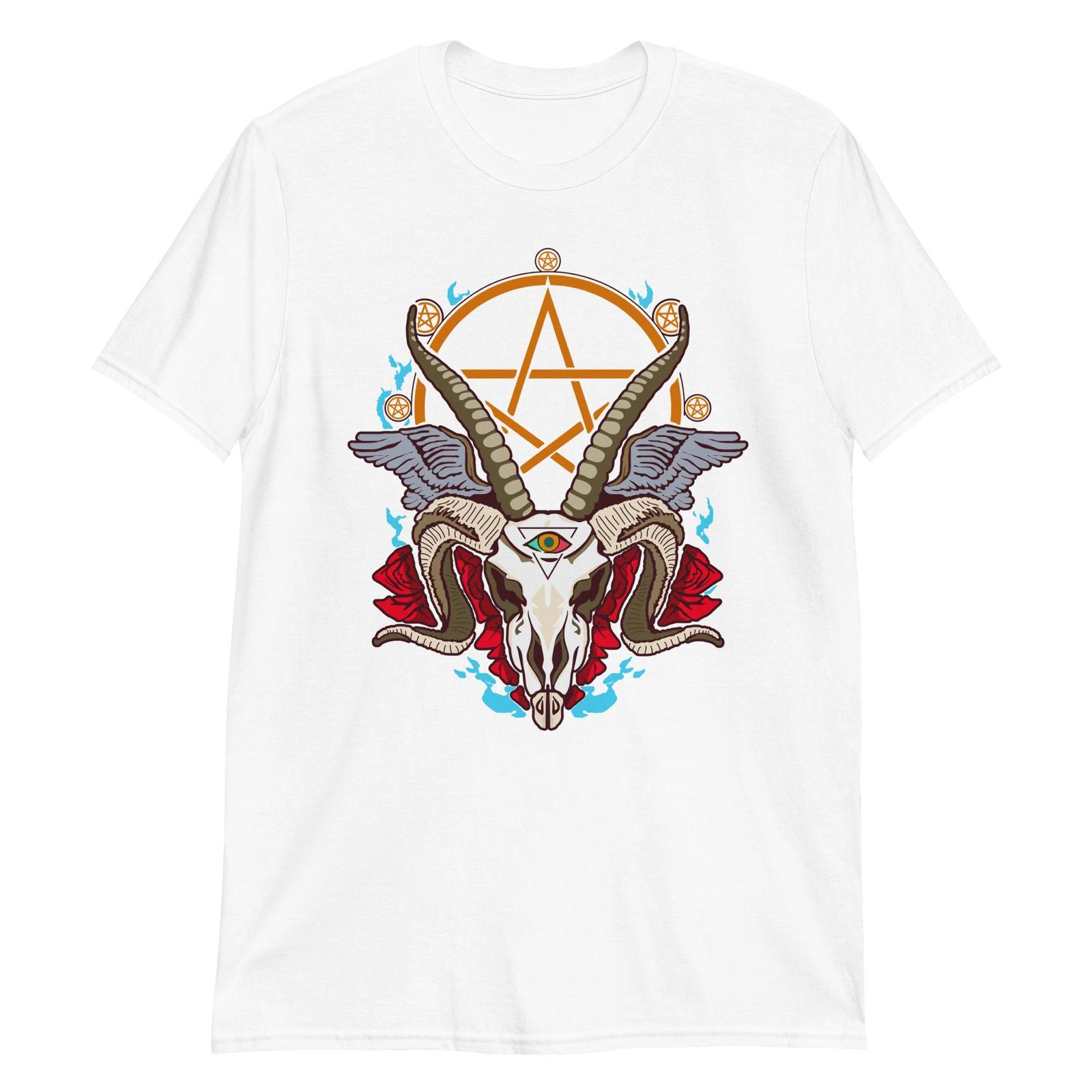 Gothic Anti-Christ Unisex T-Shirt Death Punk Rock Biker Devil Metal Devil Grunge L