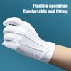 White Formal Gloves Uniform Costume Tuxedo Guard Gloves for Men Women Coin Jewelry Inspection Gloves for Server
