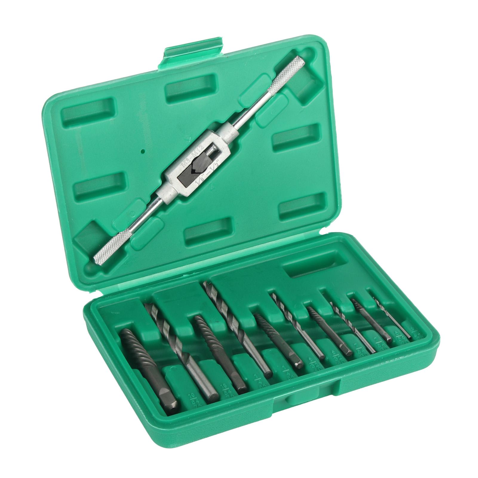 

11pcs Broken Screw Drill Bits and Extractor Set Bolts Fastners Taken Out Removal Tool