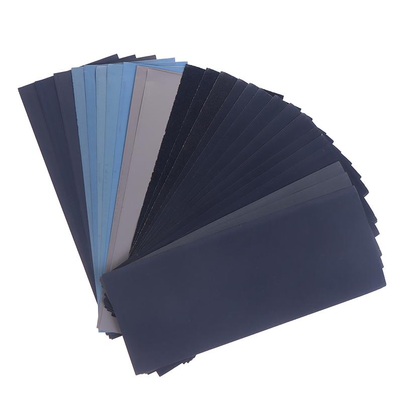 5/6/8/10/18/24Pcs Sandpaper 2000 2500 3000 5000 7000 Mixed Grits Sand Paper Water/Dry Sanding Paper Abrasive Tool