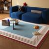 Modern Stripe Pattern Carpet Mat Rug Color Block Design Living Room Home Decoration for Contemporary Interior Rugs for Bedroom