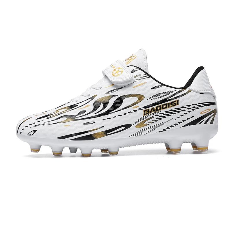 Kids Soccer Shoes for Professional Indoor Men Football Field Boots Original Football Shoes TF/AG Society Cleats' Grass Training Rapid