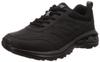 JIN 3320 Men's Lightweight Walking Shoes, Wide Width, Size 6E, Black, Size 26.0 Cm, G