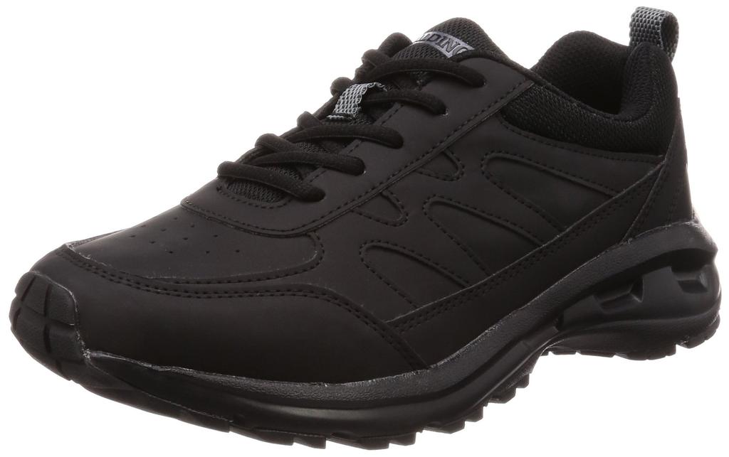 Spalding JIN 3320 Men's Lightweight Walking Shoes, Wide Width, Size 6E, Black, Size 26.0 cm, G