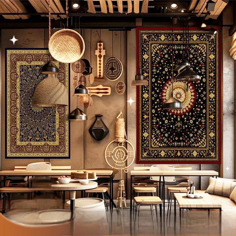 Orientální Mandala Bohémská Tapiserie Retro Nádherný Etnický Styl Závěsná na Zeď Estetika Ložnice Obývací Pokoj Domácí Dekor