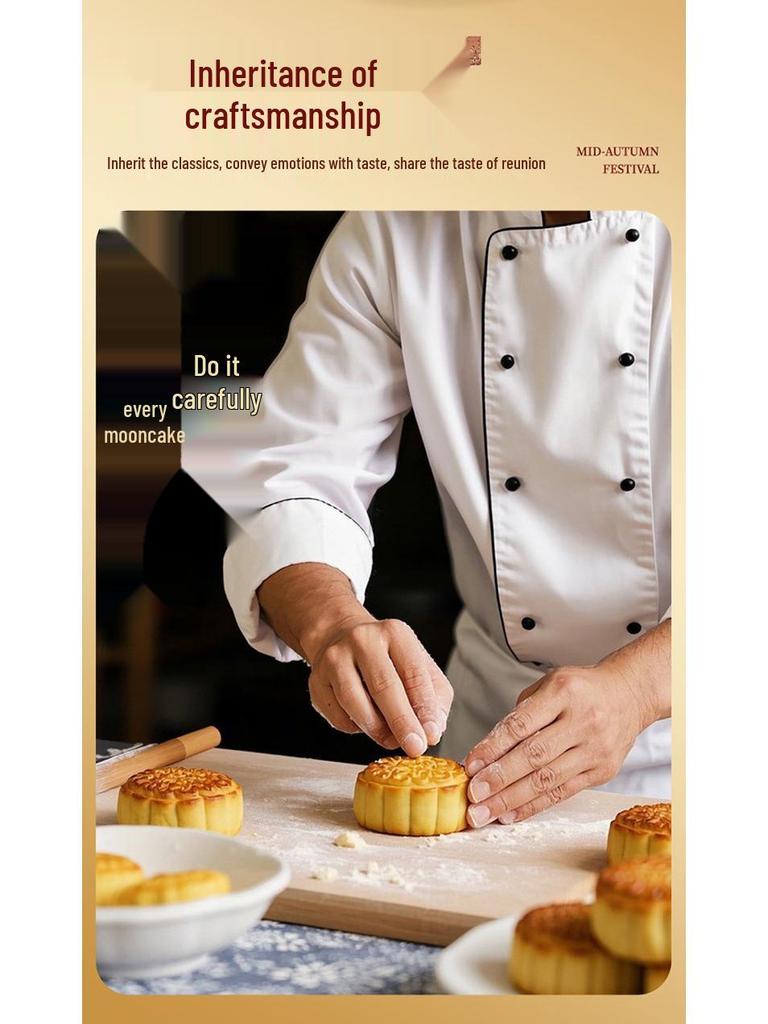 Wei Zi Yuan 2-Layer Mooncake Gift Box - 10 Cakes, 10 Flavors, 410g - Cantonese Five Nuts Mid-Autumn Festival Box