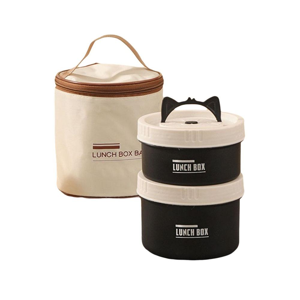Round Heat Preservation Lunch Box Large Capacity Fresh-keeping Box Practical Food Container  Office