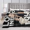 L-Lolas I-Indigos 2025 Tour Flannel Blanket Soft Warm Throw Blanket for Bedroom Airplane Travel Novelty Bedspread Sofa Bed Cover