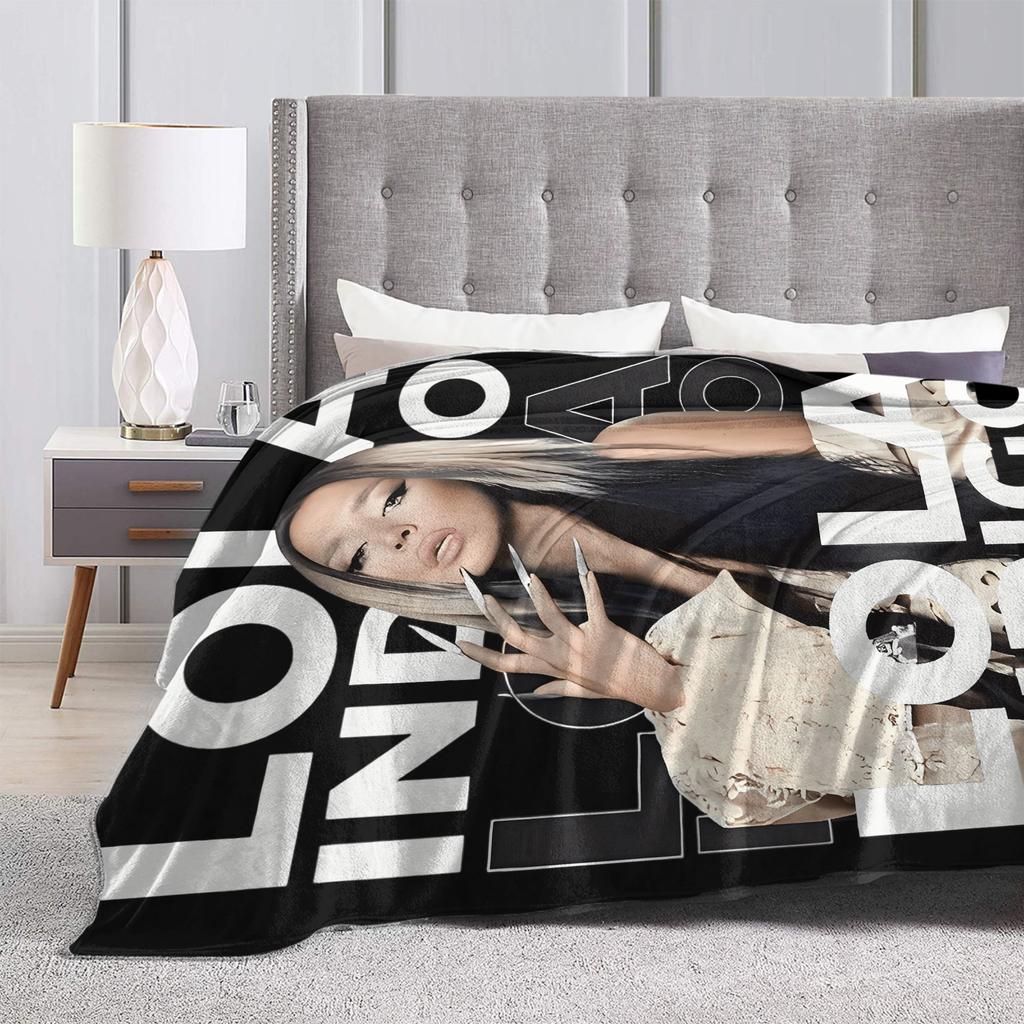 L-Lolas I-Indigos 2025 Tour Flannel Blanket Soft Warm Throw Blanket for Bedroom Airplane Travel Novelty Bedspread Sofa Bed Cover