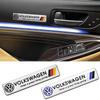 Hub Caps Aluminum Car Side Fender Stickers Alloy Badge Auto Logo Rear Trunk Decals For Volkswagen VW Golf Beetle Scirocco Bora M