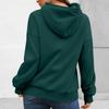 Women's Fashion Casual Solid Color Pocket Long Sleeve Hoodie