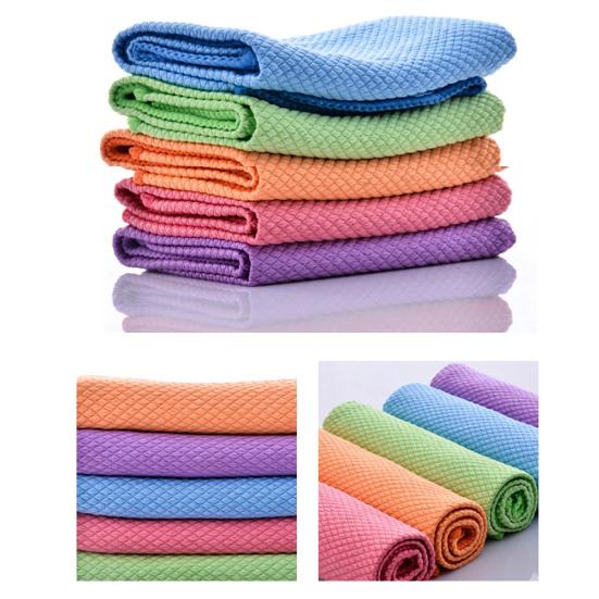 10Pcs Home Kitchen Soft Cleaning Dust Cloth Tableware Dish Car Washing Rag Towel Sale Goods