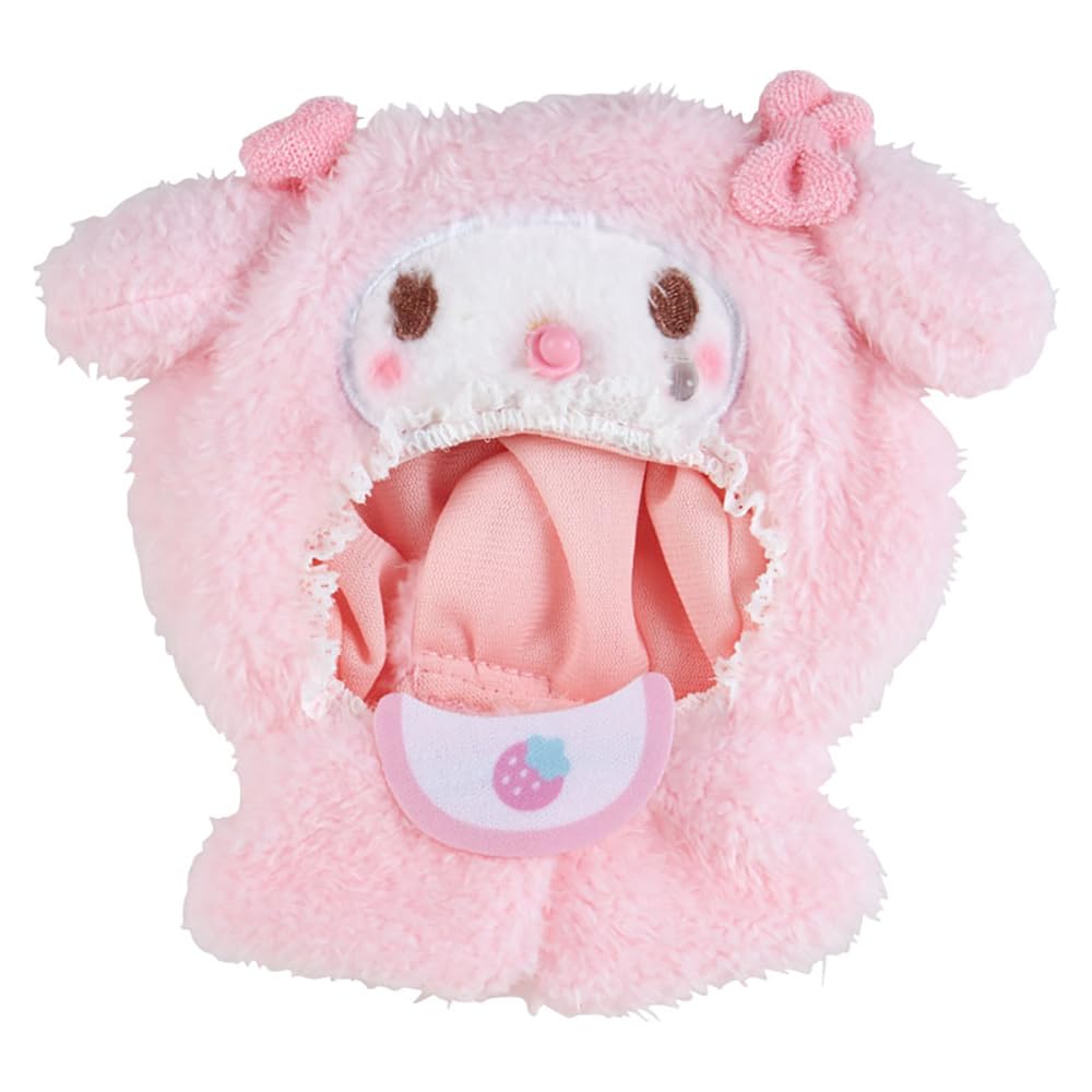 Sanrio My Melody Plush Enjoy My X X SANRIO 183172 Costume, Idol, Baby, Dress-Up Supplies, Melody, 13.6 14.2 3cm, Character,