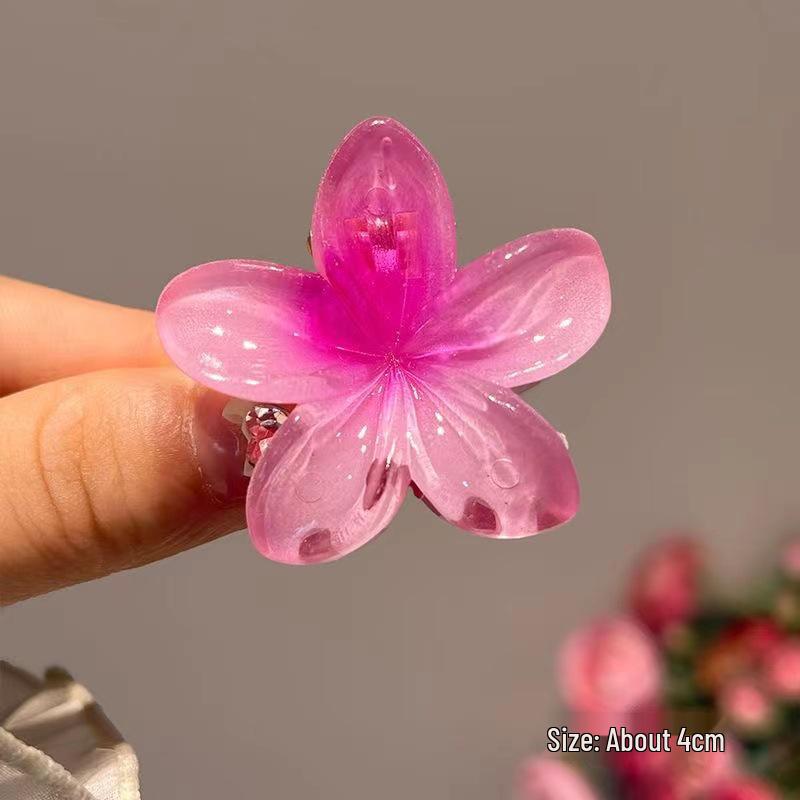 Vintage Damen Mehrfarbige Frangipani Fee Haarspange