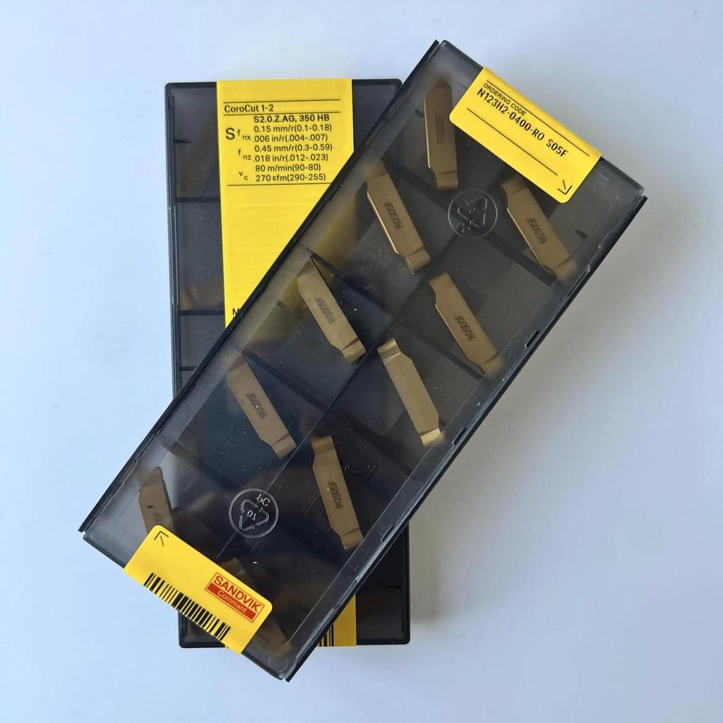Original Sandvik / N123H2-0400-R0 S05F CNC lathe carbide blade 10 PCS