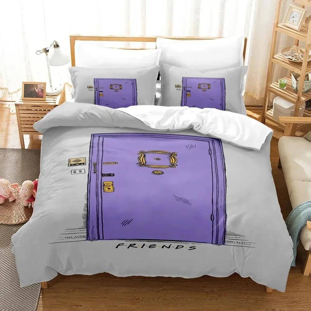 Comforter 3D Print Friends Tv Movie Bedding Set Bedroom Soft Modern S Comefortable Kids And