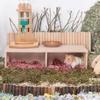 Durable S/M/L Hamster Hideout Solid Wood Cage Accessories Small Pet Bedroom Dutch Pig Bedroom for Hamster Squirrel Small Pet