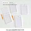 Sliding ABS Plastic ID Badge Holder - Customizable Push-Fit Design for Cards
