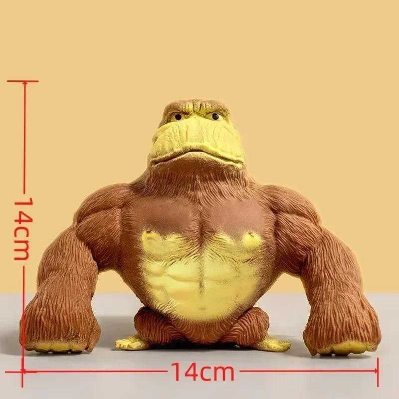 Sand Squishy Monkey Antistress Rubber Stretchable Giant Orangutan Indestructible Elastic Gorilla Doll Decompression Monkey Toy