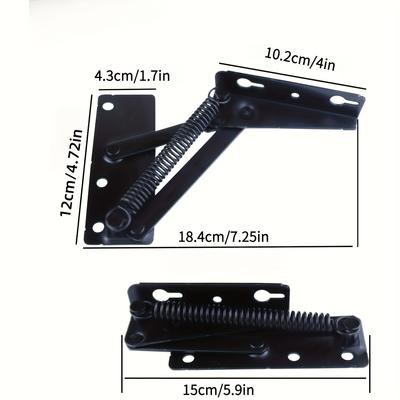 1Stk Sofa Aufbewahrungsschrank Scharnier geteiltes Federband Dreieck Federband Klappscharnier Funktion Bettkasten Scharnier