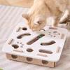 Cat Scratch Maze Toy Interactive Felt Maze Nail File Self-Play Maze Box with 3