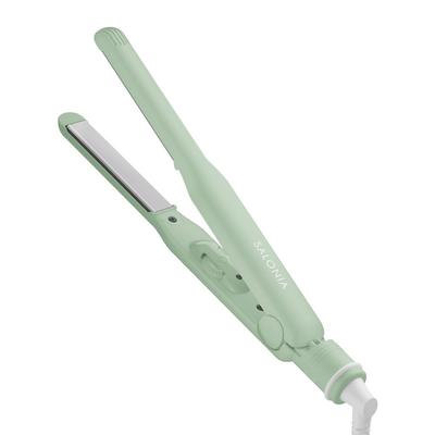 [AutumnWinter 2023 Limited] SALONIA Straight Hair Iron 15mm [Symphony Green] With Heat Resistant Pouch SL-004SSG