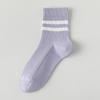 Ladies Spring and Autumn Leisure Sports Antibacterial Deodorant Sweat Breathable Short Tube Socks