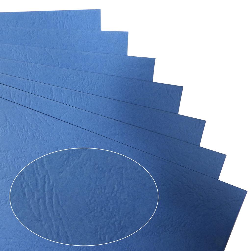 RAYSOONER A4-BC-BU Bindemappe, Gemusterte Hülle, Unperforiert, A4-Format, 100 Blatt, Dunkelblau