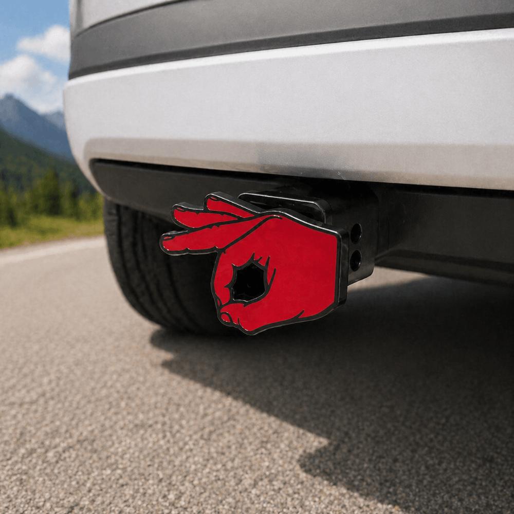 Circle Hand Pattern Trailer Receiver Cover Lightweight Material SUV Rear Cover  Outdoor Adventures