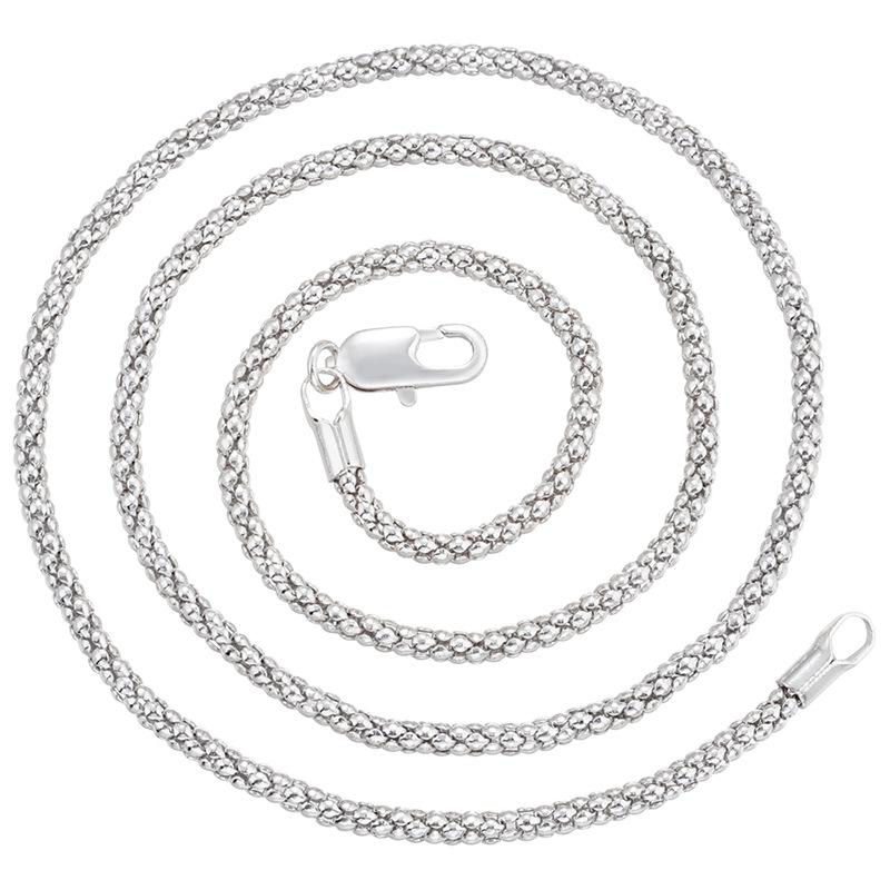 

Цепочка из кукурузных зерен, медная с покрытием под золото, цепочка с сохранением цвета, DIY ожерелье, ювелирные аксессуары, жемчужная цепочка Vl125 белого золота