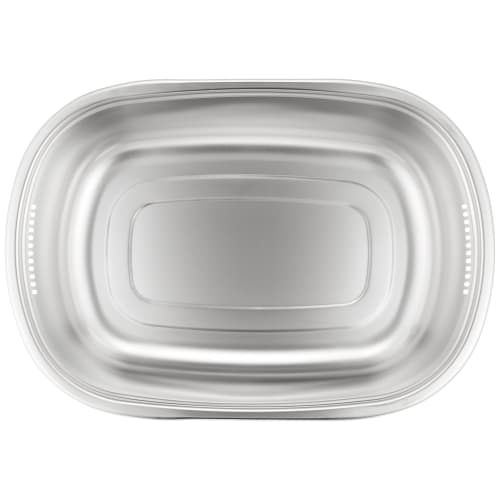 Endo Shoji TKG Washtub, Oval (External Dimensions: 375mm W x 263mm D x 130mm H, Internal Dimensions: 340mm W x 223mm D), Features a convenient drain h