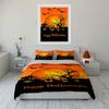 Glowing Eerie Pumpkin Night Bedding Sets Duvet Cover Sets Duvet Covers Pillowcases(1*Duvet Cover 2*Pillowcases Without Duvet Insert)
