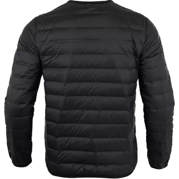 Puma Logo Rundhals Ein Knopf Langarm Daunenjacke Herren Jacke Schwarz 941290-01